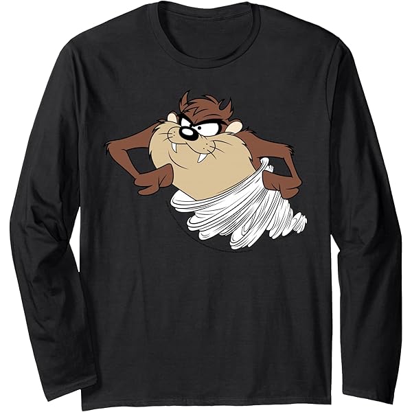 Amazon.com: Looney Tunes Tazmanian Devil Airbrushed Long Sleeve T